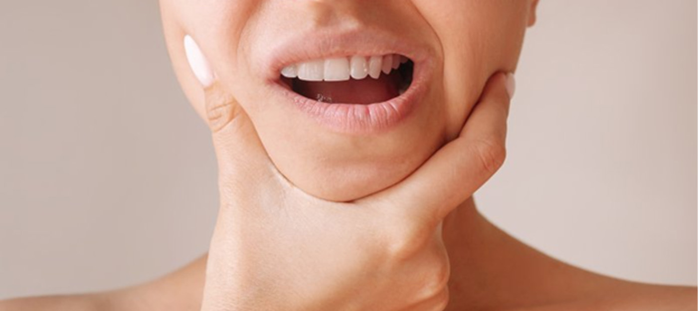 Lady has oral discomfort