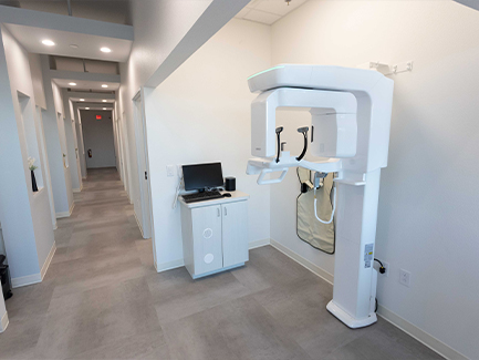 Hallway in Oak Point dental office