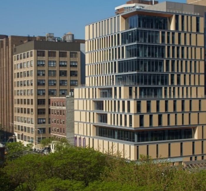 Outside view of dental school building